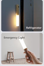 Load image into Gallery viewer, Wooden LED Night Light Wireless USB Rechargeable
